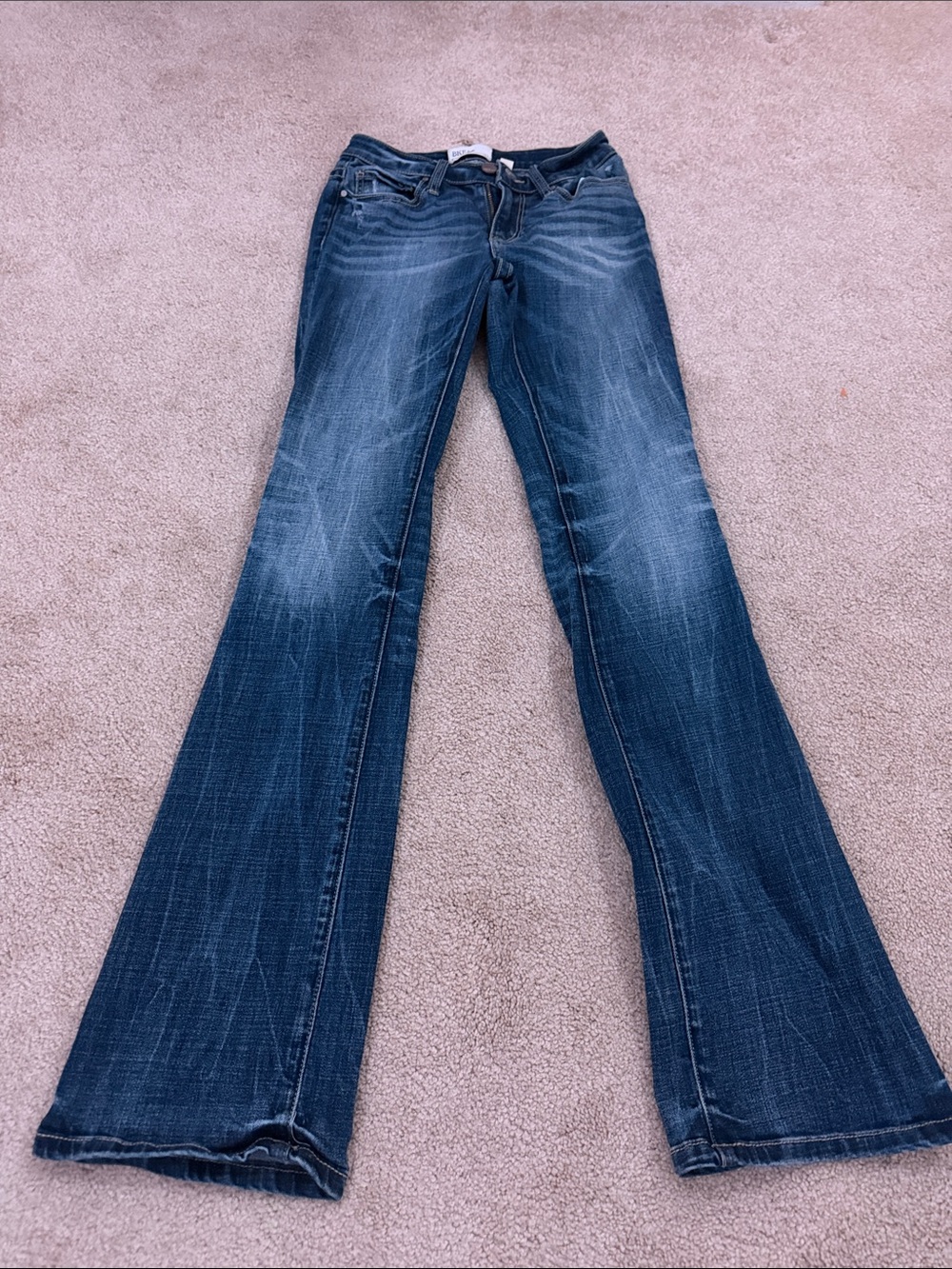 Women’s Boot-Cut Jeans in Dark Blue Wash
